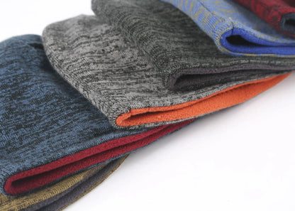 Men's Trendy Warm Ski Beanie Hat Women's New Outdoor Fashion Double-Sided