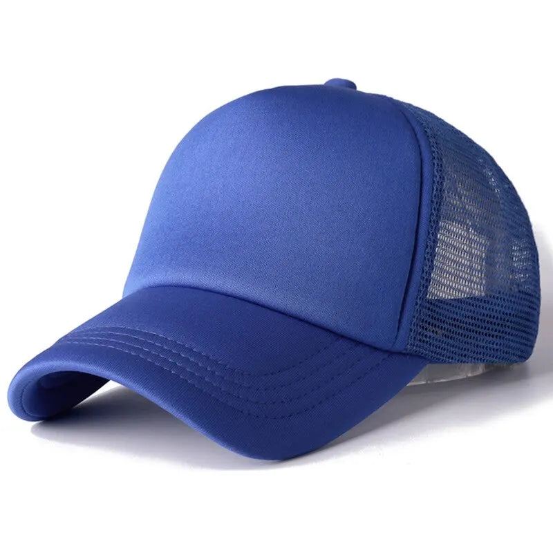 Unisex Cap Casual Plain Mesh Baseball Cap For Women Men Hip Hop