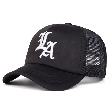 Unisex Letter Embroidery Baseball Net Caps Spring and Summer Outdoor