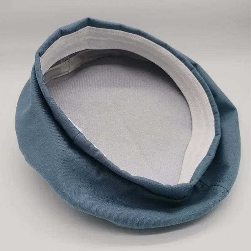 Cotton Women Berets Winter Hats Vintage French Plaid Top Military Cap
