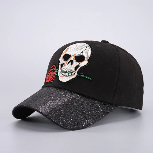 Skull Baseball Cap Halloween Party Funny Scary Expression Design Costume Party Accessories For Men Women Unisex