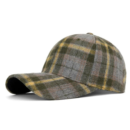 Men And Women New Classic Plaid Baseball Cap
