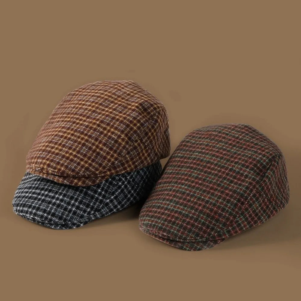 Elegant Vintage Berets Flat Top Japanese Style Newsboy Cap