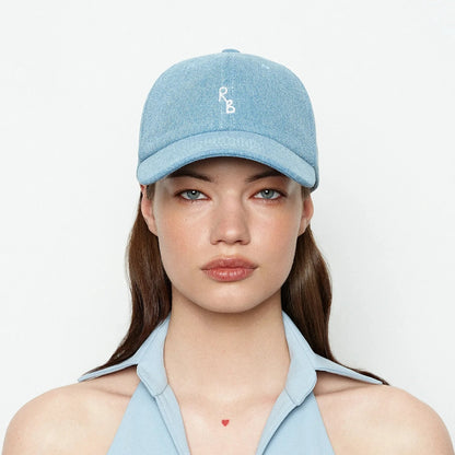 New Arrival Unisex Letter Embroidered Denim Baseball Cap