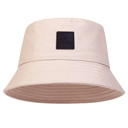 Unisex New York Leather Label Personality Bucket Hats