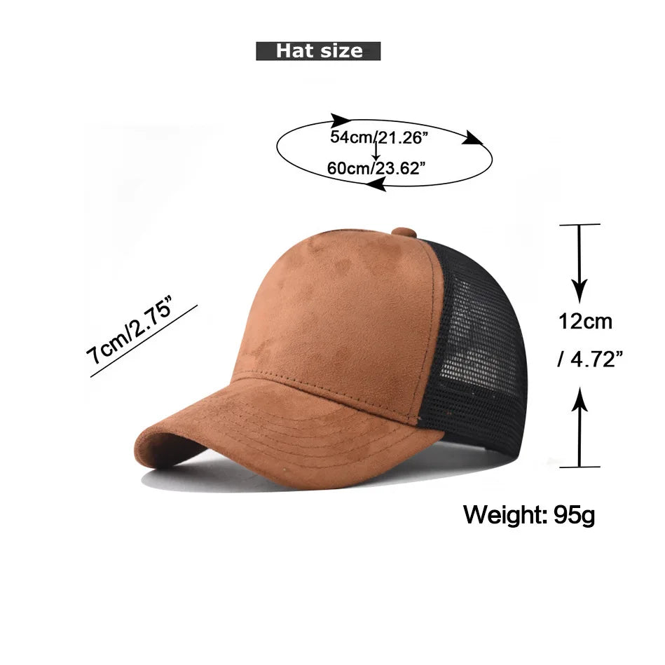 New Summer Mesh Baseball Cap Women Men Letter Patch Snapback Hat