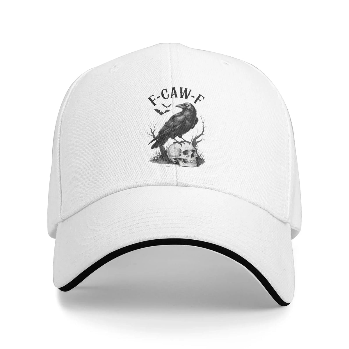 Funny F CAW F Crow Trucker Hat Trendy Adjustable Sports & Outdoor Cap Fits Most Head Sizes Trendy Trucker Hat