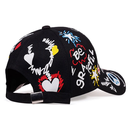Letter Printing Graffiti Hip Hop Baseball Cap Fashion