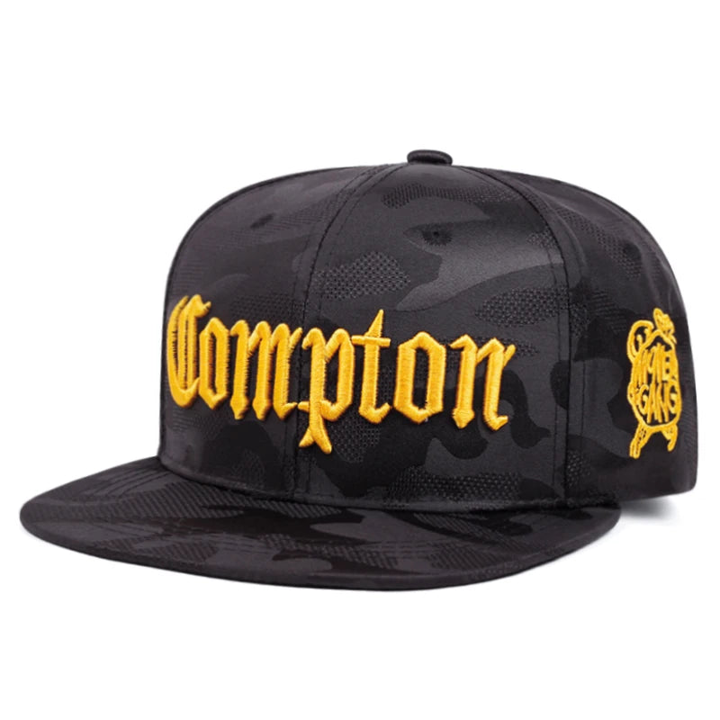 2026 New Creative Flat Edge Hat Camouflage Compton
