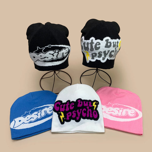 Casual Jacquard Lightning Star Letters Knitted Hats