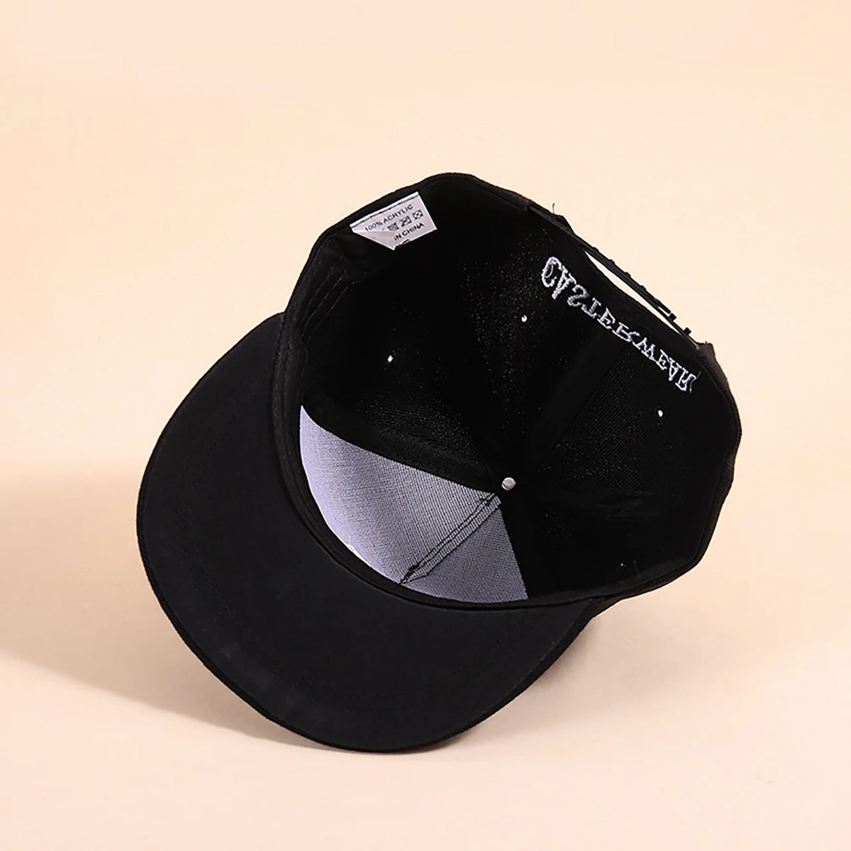 Kids Snapback Cap Embroidered Letter Flat Brim Baseball Hat For Children Boy Girl Solid Color Summer Sun Hats