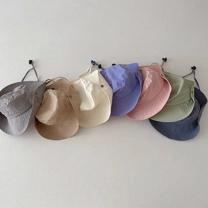 Summer Quick Dry Kids Bucket Hat Korean Casual Outdoor