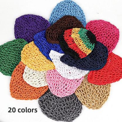 Hollow Hot Selling New Out Baotou Hat Solid Color Knitted Versatile Mesh Hat