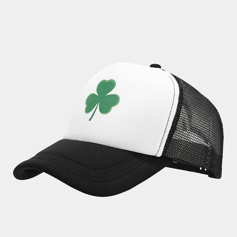 Fashion Clover Pattern Driver Hat Men's Summer Baseball Cap