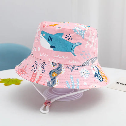 Children Panama Hat Spring Summer Baby Fisherman Hat For Boys Girls Bucket Hats