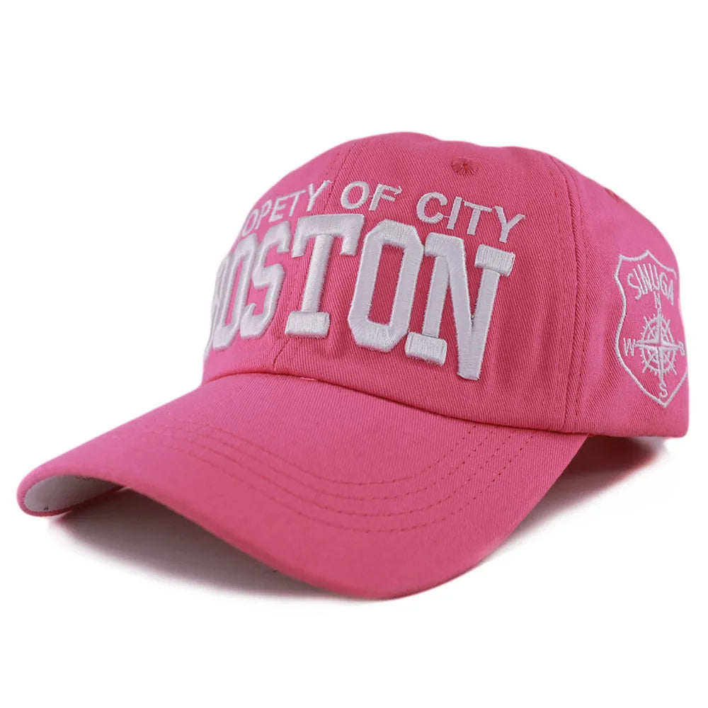 Women Casual Sport Letter Adult Men Wash Denim Caps Embroidery Snapback Caps New Women Hat