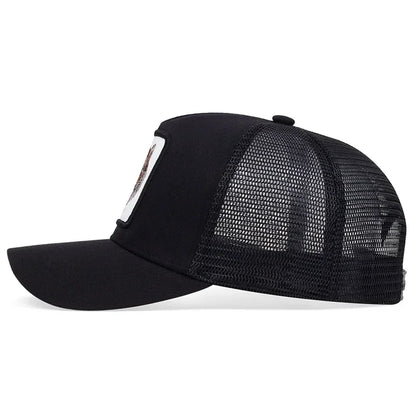 Unisex Tiger Embroidery Baseball Net Caps