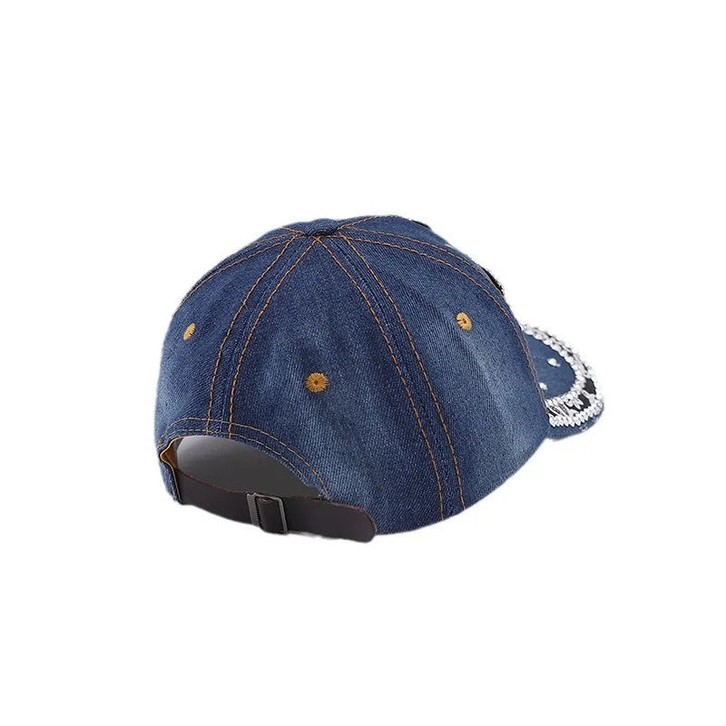 Creative Rivet Denim Duckbill Cap Outdoor Leisure Hat