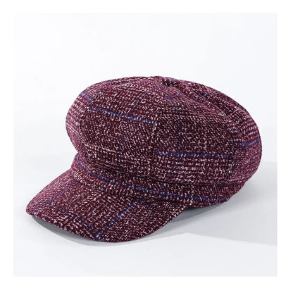 Women's Vintage Octagonal Beret, Newsboy Hat