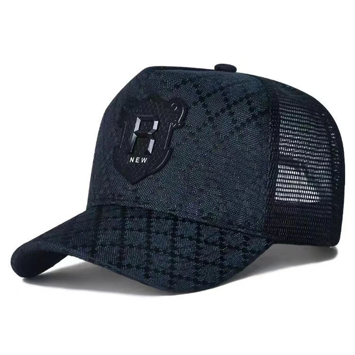 Unisex R Letter Embroidery Baseball Net Caps Spring Summer