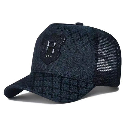 Unisex R Letter Embroidery Baseball Net Caps Spring Summer
