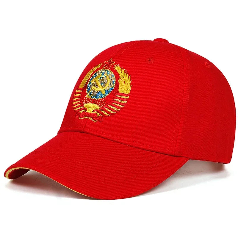 Unisex CCCP National Emblem Embroidery Baseball Caps Spring Autumn