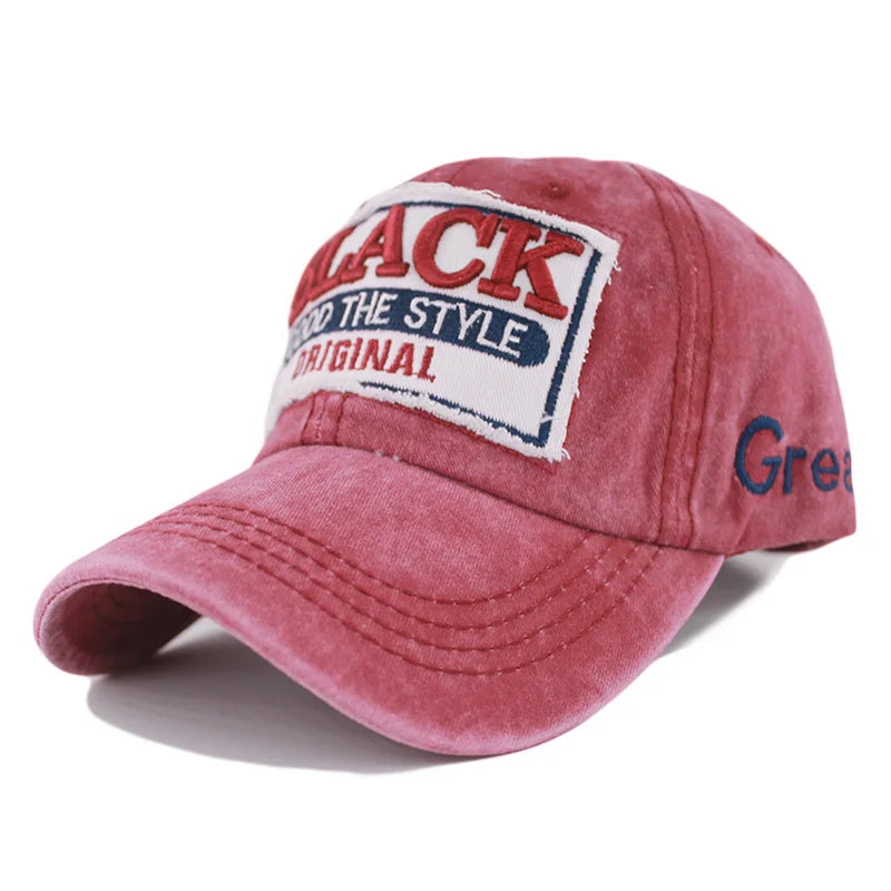 Adult Cowboy Men Baseball Cap Letter Adjustable Hat For Women Summer
