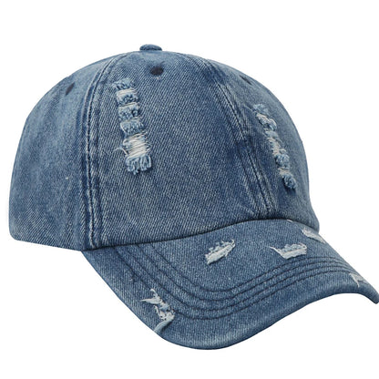 Autumn Winter Solid Adjustable Denim Sports Hat