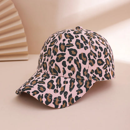 American Trend Retro Spicy Girl Style Leopard Print Baseball Cap