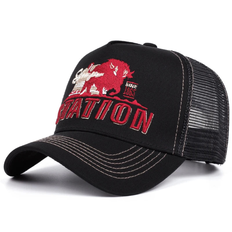 Station Bull Truck Hat Popular Street Hip Hop Hat