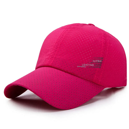 Summer Outdoor Sun Hats Quick Dry Women Men Golf Fishing  Adjustable Unisex Baseball Cap