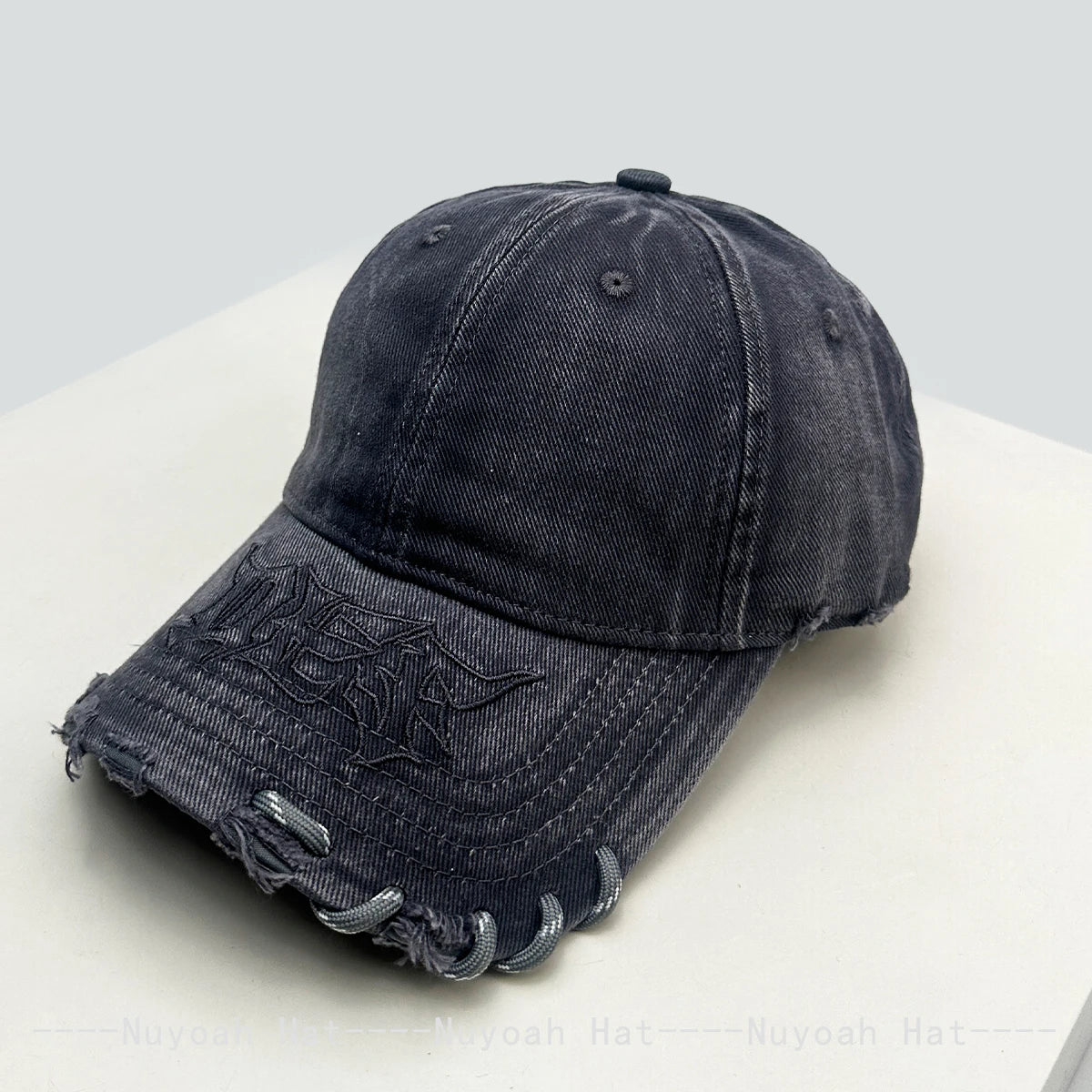 Unisex Hip-Hop Braided Rope Letter Embroidery Baseball Cap
