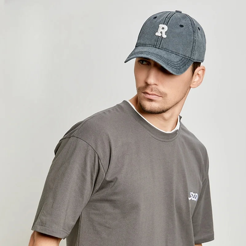 Spring High Quality Soft Top Cotton Large Baseball Hat Ladies Plus Size Sun Cap Man