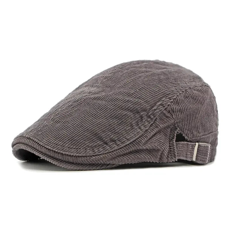 Spring And Autumn Polyester Print Newsboy Caps Flat Cap