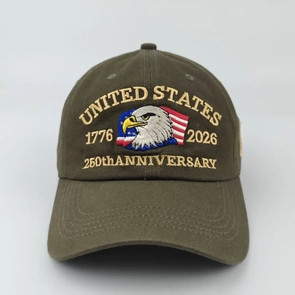 250th Anniversary Hat USA Patriotic Baseball Caps for Men Women
