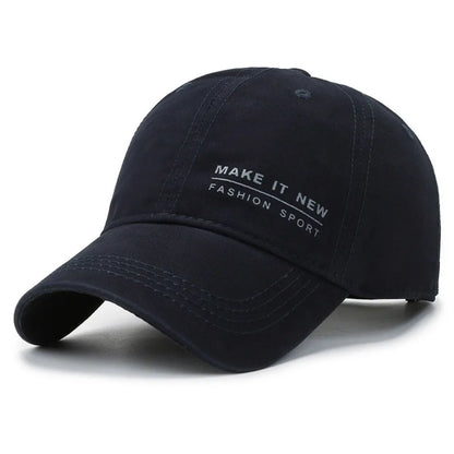 Letter Embroidery Visor Baseball Cap Adjustable Pure Cotton Peaked Cap Casquette For Man Women Unisex