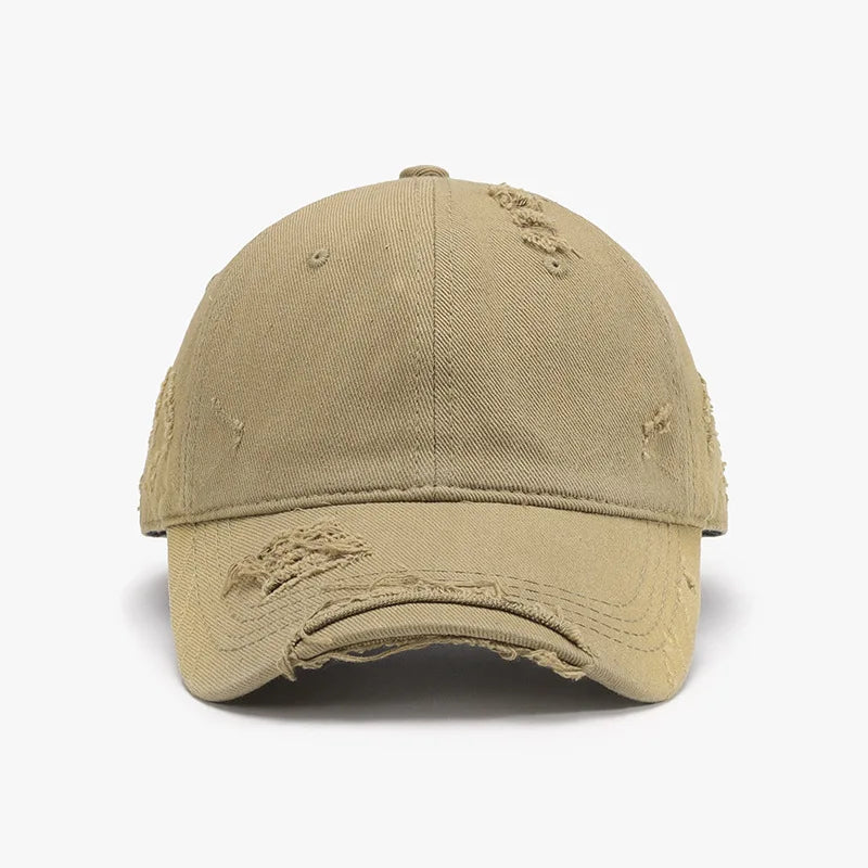 Personalized Washed Soft Crown Tie Dye Ripped Baseball Cap