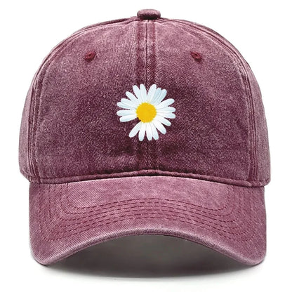 Daisy Print Baseball Cap