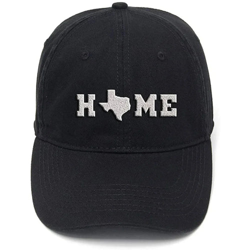 Lyprerazy Texas Home State Washed Cotton Men Women Unisex Hip Hop Cool Flock Printing Baseball Cap