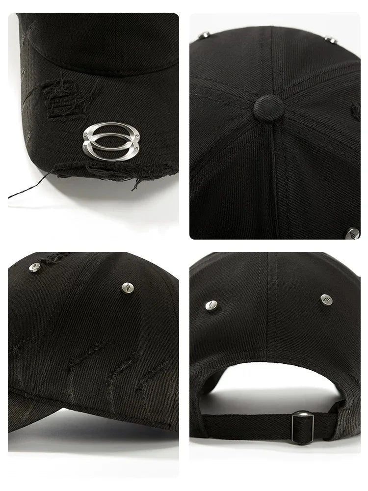 2025 Washed Ripped Vintage Baseball Cap Men Women