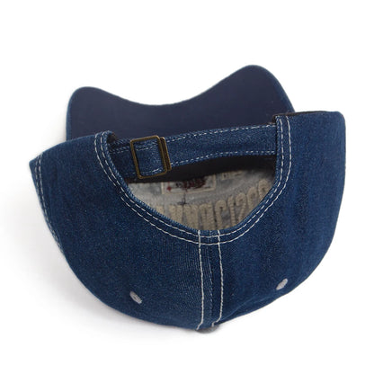 California Bear Baseball Cap Men Women Washed Denim Retro