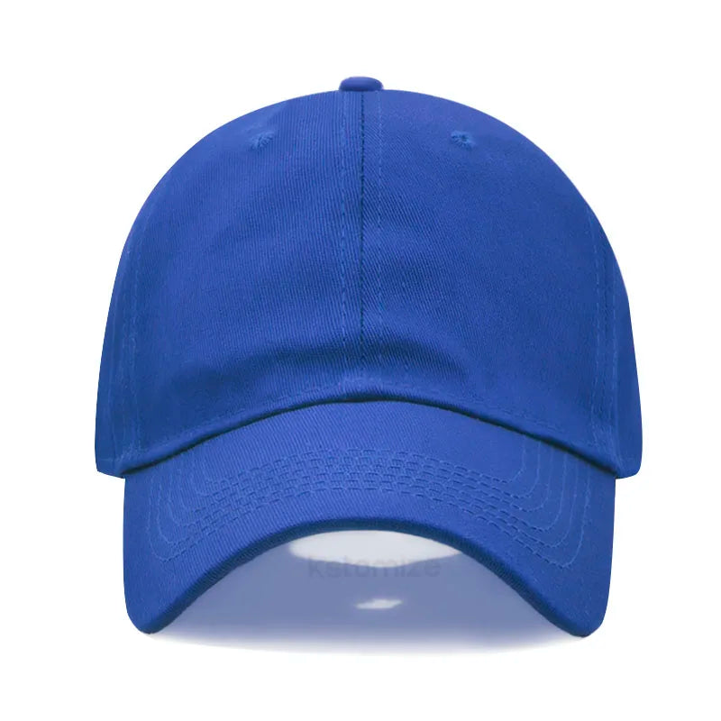 Custom Text Logo Embroidery Vintage Washed Cotton Baseball Cap