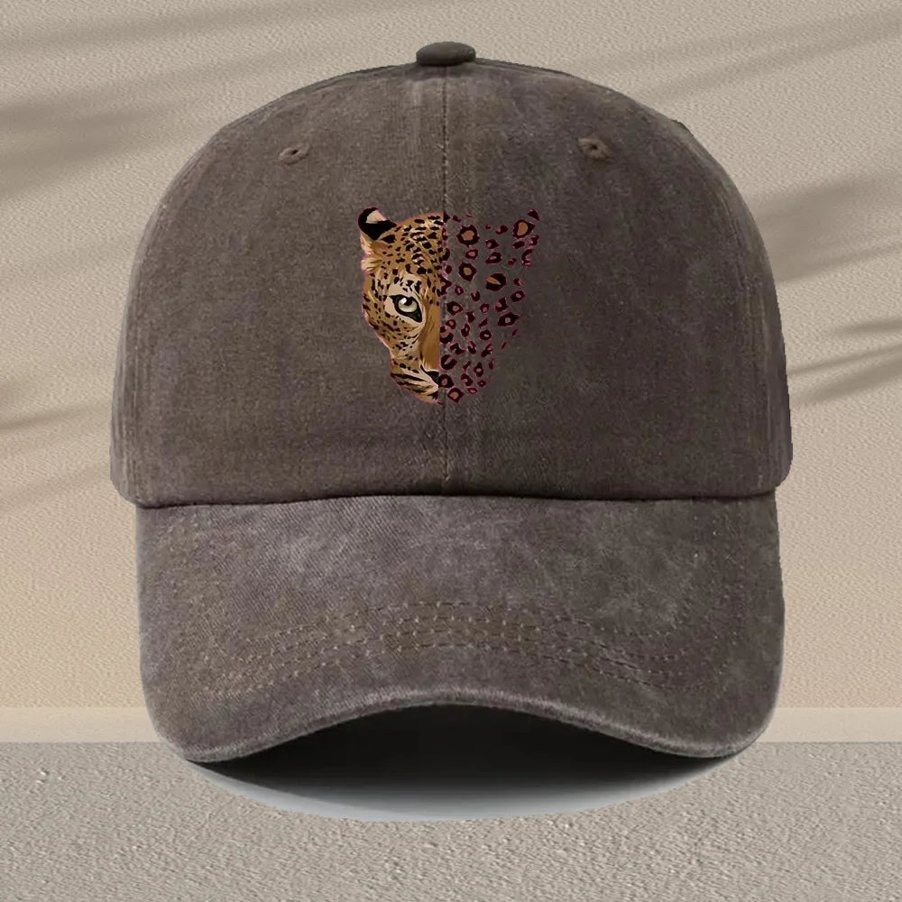 Men's Leopard Print Baseball Cap - Adjustable