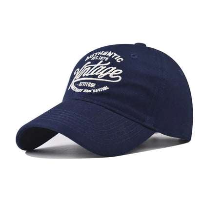 American  vintage Letter Embroidered Baseball Cap for Men Women
