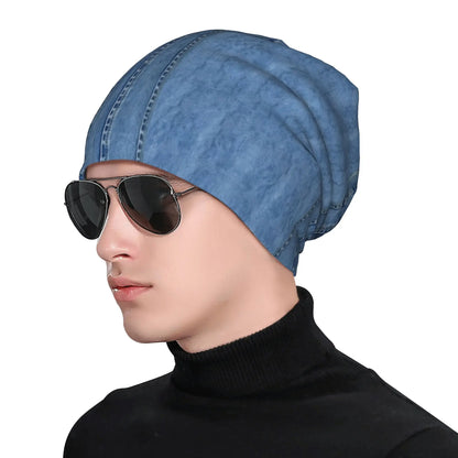 Jeans Style Bonnet Hats Hip Hop Knitted Hat For Men Women
