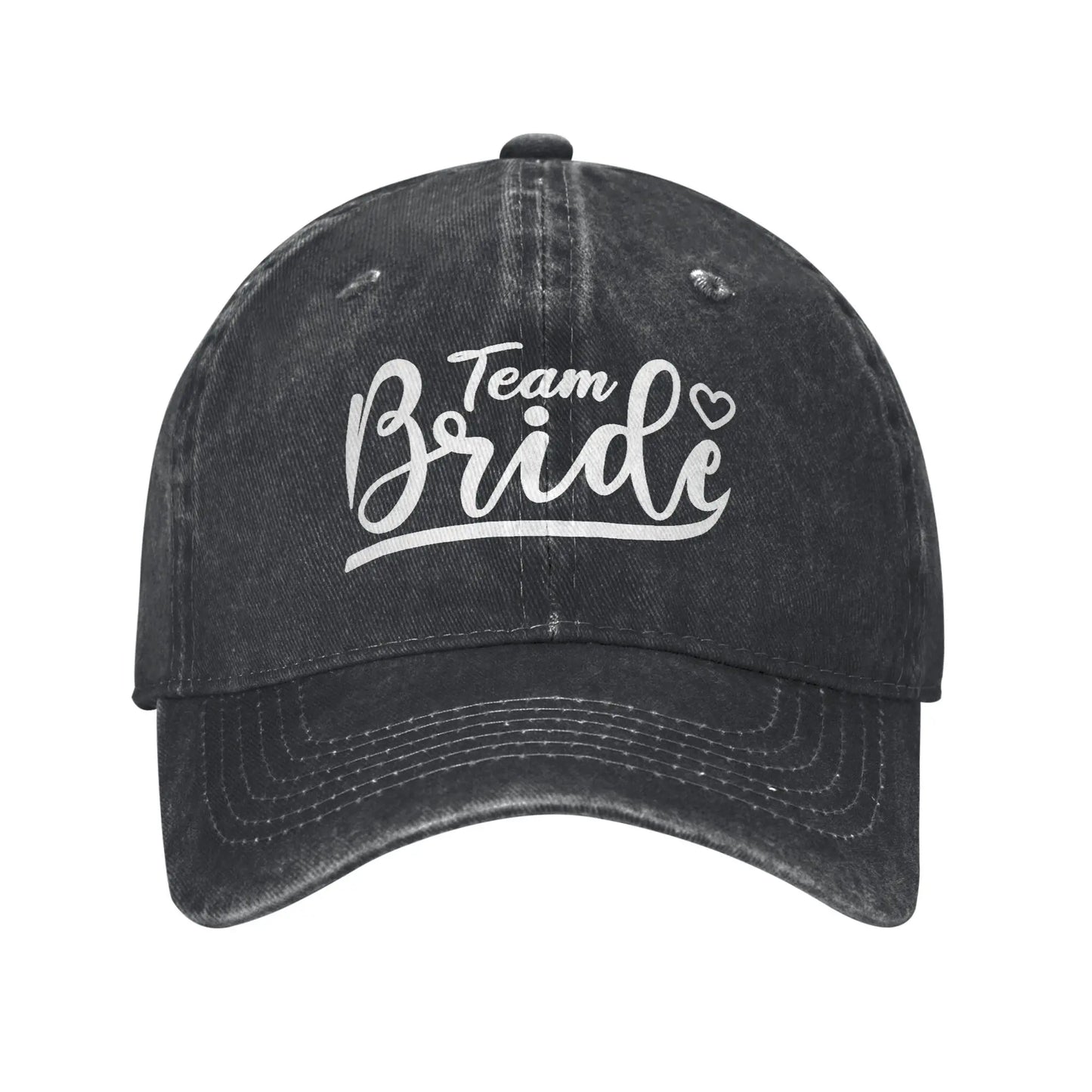 Team Bride Birdal Party Wife to Be Baseball Caps Vintage Distressed