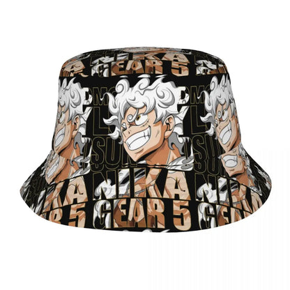 One Piece Straw Hat Luffy Skull Logo Bucket Hat for Teen Beach