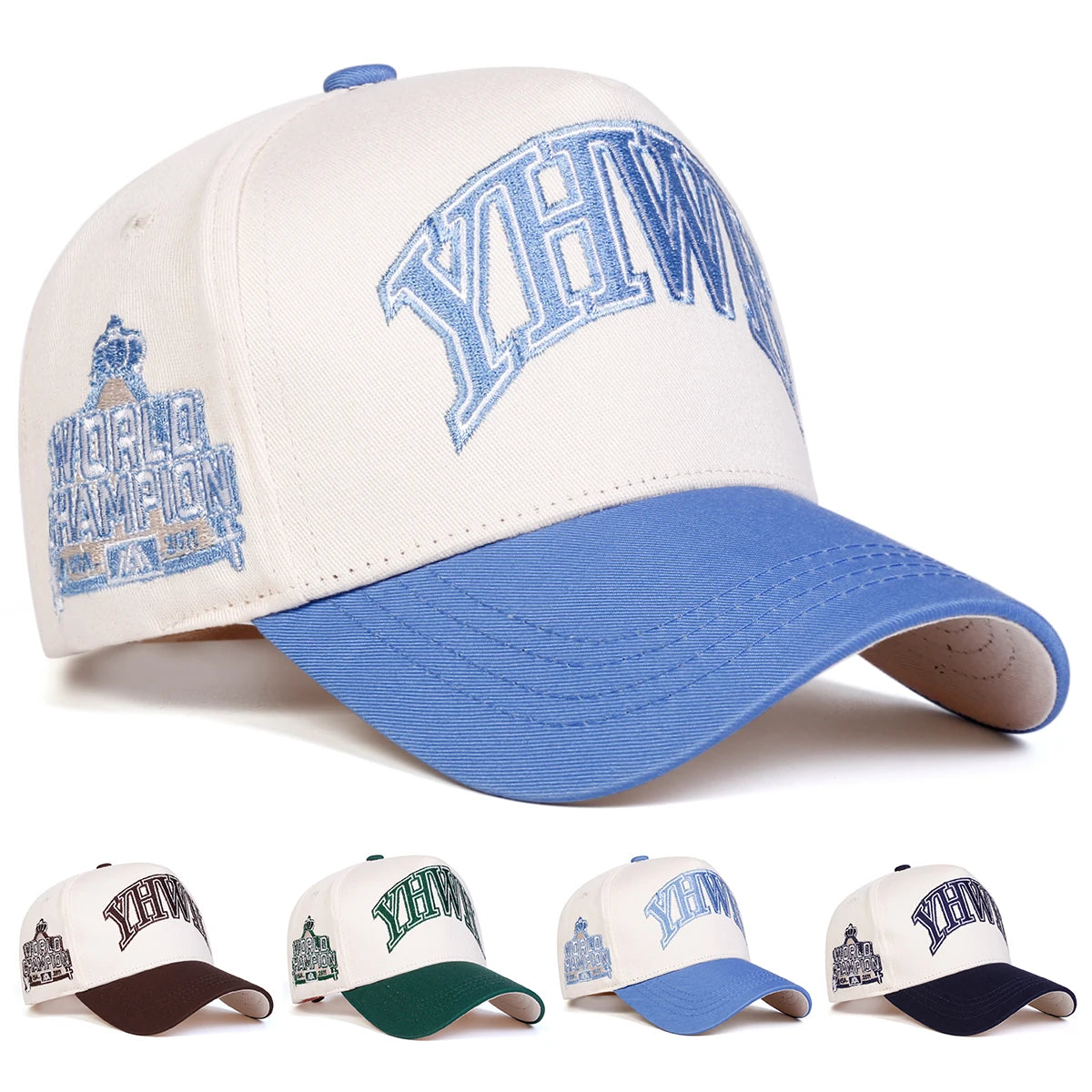 Unisex YHWH Letter Embroidery Baseball Caps Spring and Autumn Outdoor
