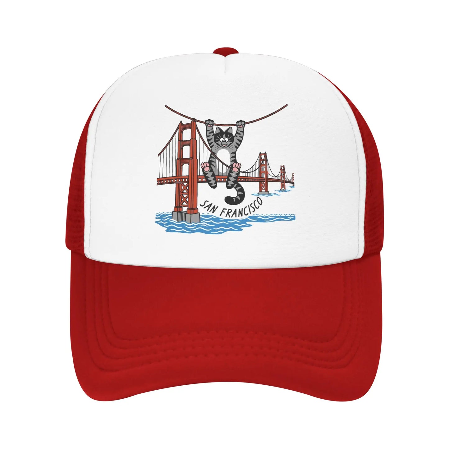 Men Ryan Gosling Cat Bridge Cap Casual Mesh Baseball Cap
