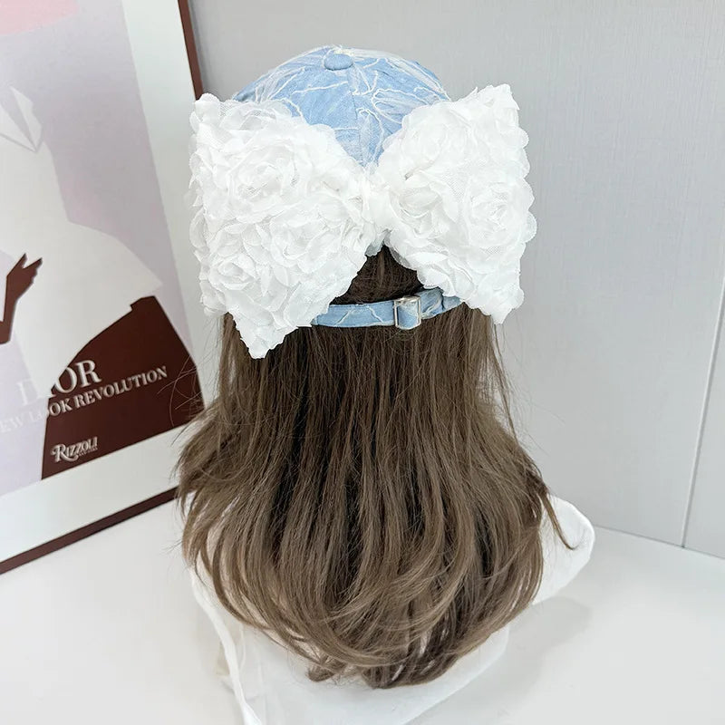 Lace Flower Baseball Caps For Women
